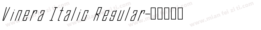 Vinera Italic Regular字体转换